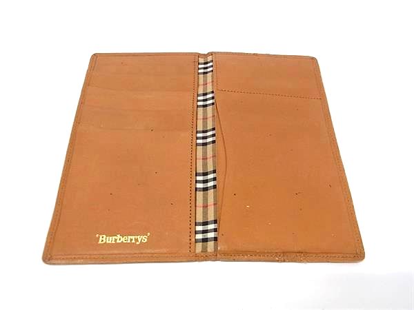 Burberrys バーバリーズ レザー 内部ノバチェック 手帳カバー スケジュール帳 アドレス帳 メンズ レディース ライトブ ypeace2015-10081042 pleasure-Store 楽天市場店 サンプル画像3