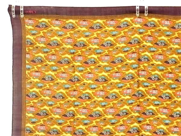 ■極美品■ Chloe クロエ 大判スカーフ ストール ショール レディース ブラウン系×パープル系 DF8658