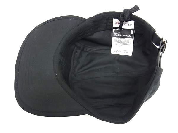 ■新品■未使用■ MONCLER モンクレール FRGMT HIROSHI FUJIWARA コットン100％ ベースボールキャップ 帽子 ブラック系 AY8194