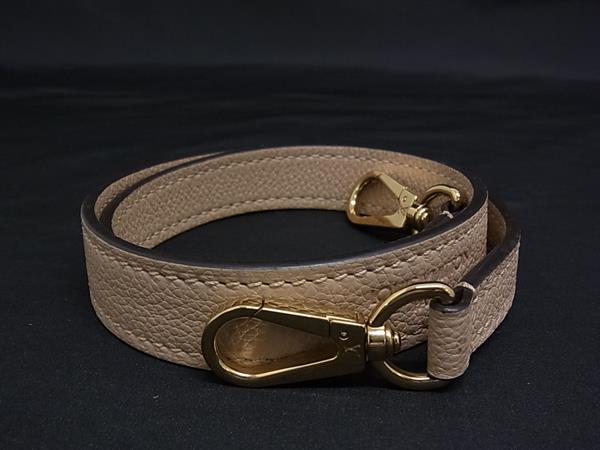 ■美品■ LOUIS VUITTON ルイヴィトン レザー バック用 ショルダーストラップ ショルダーベルト 肩掛け ベージュ系 FS2496（楽天・pleasure-Store　楽天市場店）