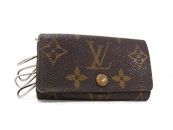 LOUIS VUITTON ルイヴィトン M62631 モノグラム ミュルティクレ4 4連 キーケース 鍵入れ ブラウン系 DM2351