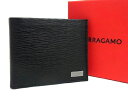フェラガモ 財布（メンズ） ■新品■未使用■ Salvatore Ferragamo フェラガモ レザー 二つ折り 財布 ウォレット 札入れ メンズ ブラック系 AS2521