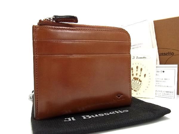 Other - ■新品■未使用■ IL Bussetto イル ブセット レザー L字ファスナー コインケース カードケース 小銭入れ ブラウン系 BD6490