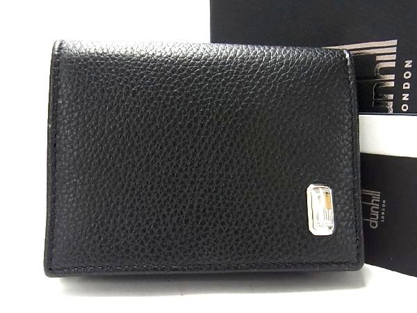 ダンヒル ■新品■未使用■ dunhill ダンヒル レザー コインケース コインパース 小銭入れ メンズ ブラック系 BE2210