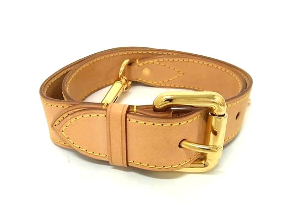■美品■ LOUIS VUITTON ルイヴィトン バッグ用 ショルダーストラップ ショルダーベルト 斜め掛け ライトブラウン系 BJ7201