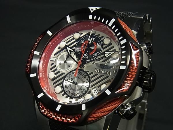 ■稼働品■新品■未使用■ INVICTA インビクタ BOLT 31179 SS クオーツ 100m防水 腕時計 ウォッチ シルバー系×ブラック系 BL4749