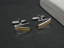 ■美品■ NINA RICCI ニナリッチ カフスボタン カフリンクス アクセサリー ビジネス 紳士 メンズ シルバー系×ゴールド系 DE9667 冠婚葬祭 結婚式 葬式(4)