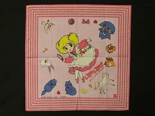 ■美品■ コットン100% レディtレディ!! アニメ ハンカチーフ ポケットチーフ レディース ピンク系×マルチカラー DG0081 ■美品■ コットン100% レディtレディ!! アニメ ハンカチーフ ポケットチーフ レディース ピンク系×マルチカラー DG0081