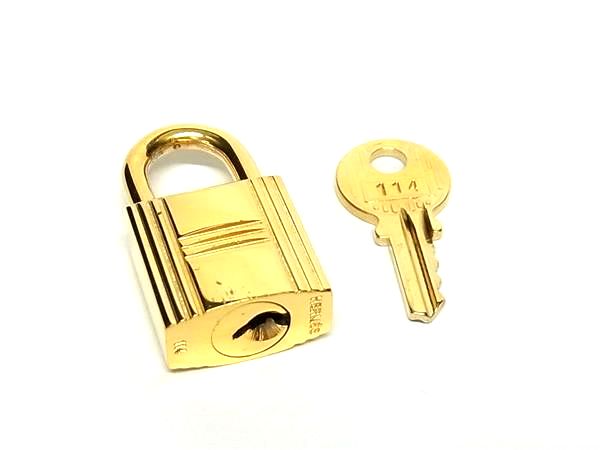 美品】エルメス K24ゴールドメッキ パドロック カデナ リペア品 114番