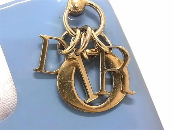 pleasure-Store 楽天市場店のChristianDior ディオール レディディオール カナージュ パテントレザー iPhone12 対応 アイフォン スマホケース ブルー系 FE3127｜アングル3