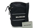 ■新品同様■ BALENCIAGA バレンシアガ 638657 ナイロンキャンバス クロスボディ ショルダーバッグ 肩掛け ブラック系 FP2860