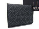 ■新品同様■ dunhill ダンヒル PVC コインケース 小銭入れ 財布 メンズ ブラック系 FD9939
