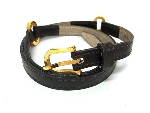 ■美品■ LANVIN ランバン レザー ゴールド金具 ベルト 表記サイズ 70 レディース ダークブラウン系 DG5289 ■美品■ LANVIN ランバン レザー ゴールド金具 ベルト 表記サイズ 70 レディース ダークブラウン系 DG5289