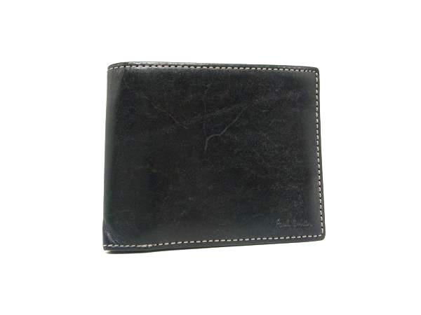 樂天商城 - Paul Smith ポールスミス レザー 二つ折り 財布 ウォレット 札入れ 小銭入れ ブラック系 DM8654