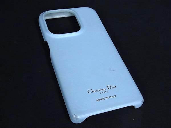 ChristianDior クリスチャンディオール iPhone15 Pro 対応 アイフォンケース スマホケース ライトブルー系 FQ1395