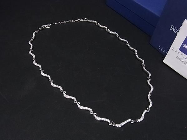 ■新品■未使用■ SWAROVSKI スワロフスキー ラインストーン ネックレス アクセサリー レディース シルバー系 BI0430