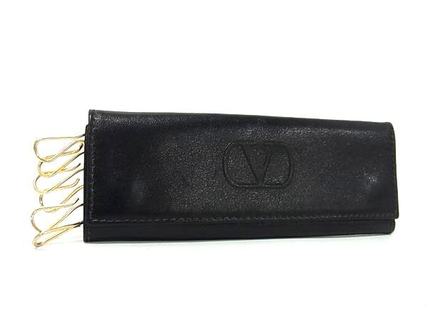 VALENTINO GARAVANI◇キーケース/レザー/BLK/レディース/610005684 