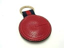 ■極美品■ GUCCI グッチ シェリーライン レザー キーリング キーホルダー チャーム メンズ レディース レッド系 FJ5669
