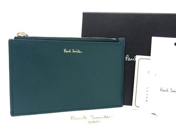 U, 吉 - ■新品■未使用■ Paul Smith ポールスミス レザー コインケース コインパース 小銭入れ グリーン系×マルチカラー AS8218