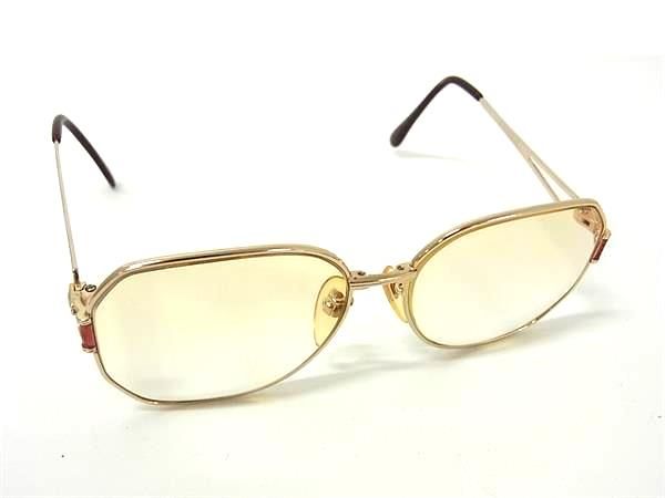 VALENTINO GARAVANI ヴァレンティノ ガラヴァーニ 0011 度入り サングラス メガネ 眼鏡 レディース メンズ ゴールド系 DJ8276