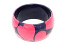 ■美品■ MARC BY MARC JACOBS マークバイマークジェイコブス ハート バングル アクセサリー レディース ネイビー系×ピンク系 DF6558(4)