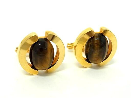 ■美品■ LANVIN ランバン カフスボタン カフリンクス アクセサリー メンズ ゴールド系×ブラウン系 DF4298 ■美品■ LANVIN ランバン カフスボタン カフリンクス アクセサリー メンズ ゴールド系×ブラウン系 DF4298