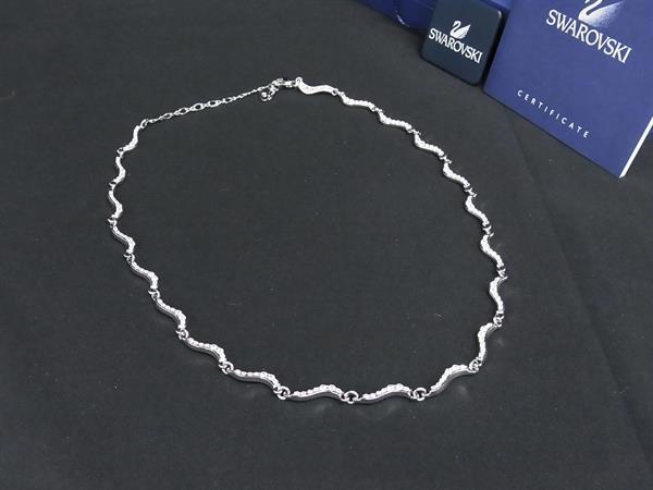 ■新品■未使用■ SWAROVSKI スワロフスキー ラインストーン ネックレス ペンダント アクセサリー レディース シルバー系 BM5908