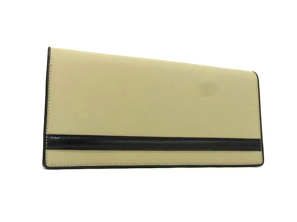 ■新品同様■ BURBERRY バーバリー ナイロンキャンバス×レザー 二つ折り 長財布 ウォレット 札入れ 小銭入れ ベージュ系 BQ2544