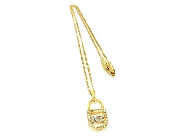Other - ■美品■ NINA RICCI ニナリッチ ラインストーン ネックレス ペンダント アクセサリー レディース ゴールド系 DG0939