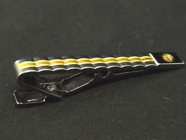 乐天商城 - ■美品■ dunhill ダンヒル ネクタイピン タイクリップ アクセサリー ビジネス 紳士 メンズ シルバー系×ゴールド系 DG1593 冠婚葬祭 結婚式 葬式