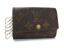 LOUIS VUITTON ルイヴィトン モノグラム ミュルティクレ6 6連 キーケース 鍵入れ メンズ レディース ブラウン系 DI7821