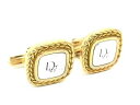 ChristianDior クリスチャンディオール ヴィンテージ カフス カフリンクス アクセサリー ビジネス 紳士 メンズ ゴールド系 DE3434 冠婚葬祭...