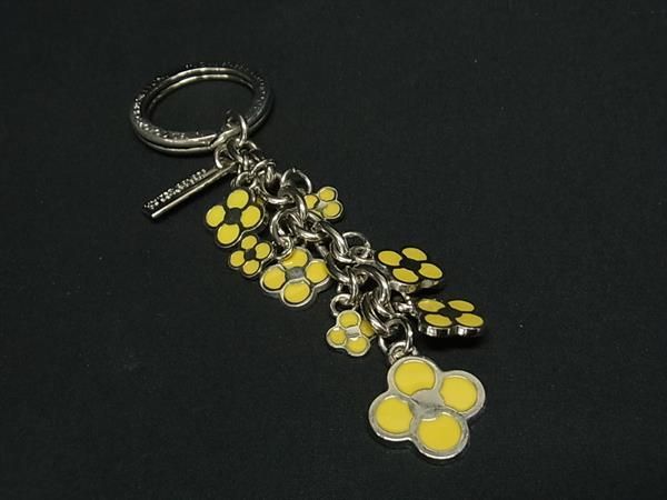 ■美品■ UNITED COLORS OF BENETTON ベネトン キーホルダー キーリング バッグチャーム メンズ レディース シルバー系 DG3466