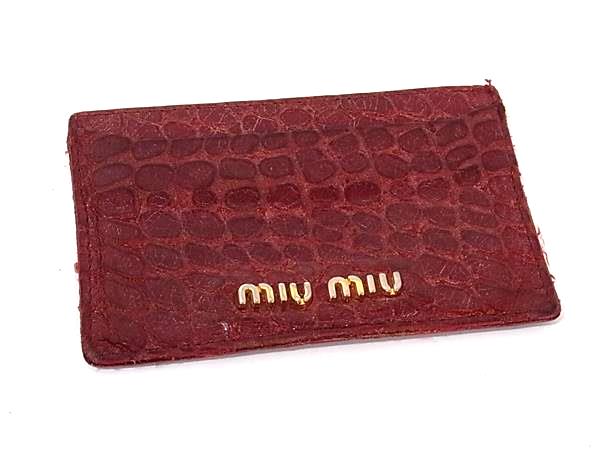 miumiu ミュウミュウ クロコダイル型�