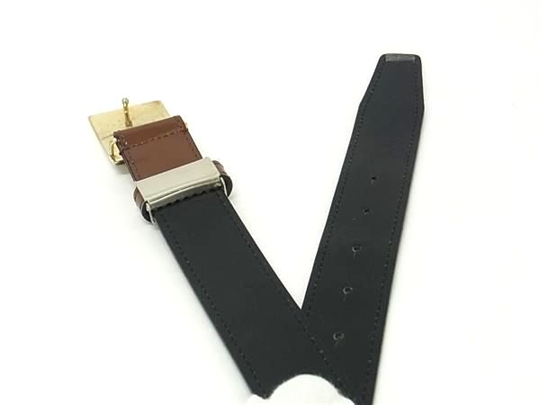 KATHARINE HAMNETT キャサリンハムネット パテントレザー ゴールド金具 ベルト メ...