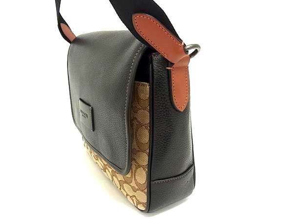 ■新品■未使用■ COACH コーチ CE534 スプリント マップ バッグ 25 シグネチャー レ...