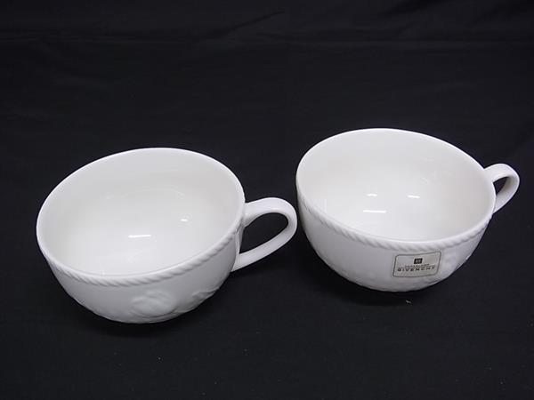 ■極美品■ GIVENCHY ジバンシィ ペア ティーカップ 2個セット 食器 テーブルウェア アイボリー系 DM2228