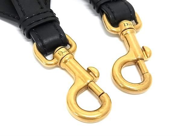 ■極美品■ ChristianDior ディオール キャンバス バッグ用 ショルダーストラップ 肩掛け レディース ブラック系×ベージュ系 FC7247