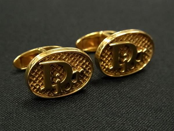■極美品■ ChristianDior ディオール ヴィンテージ K18 750 18金 総重量 約13.20g カフスボタン カフリンクス ゴールド系 DB4993