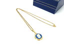 ■美品■ WEDGWOOD ウェッジウッド ジャスパー ネックレス ペンダント アクセサリー レディース ブルー系×ゴールド系 DI4640