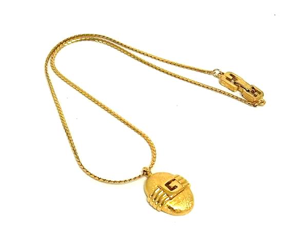 ■美品■ GIVENCHY ジバンシィ ヴィンテージ ネックレス アクセサリー レディース ゴールド系 DM1157