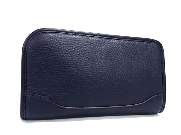 Other - ■新品同様■ PELLE MORBIDA ペッレ モルビダ レザー クラッチバッグ セカンドバッグ メンズ ネイビー系 FR0706