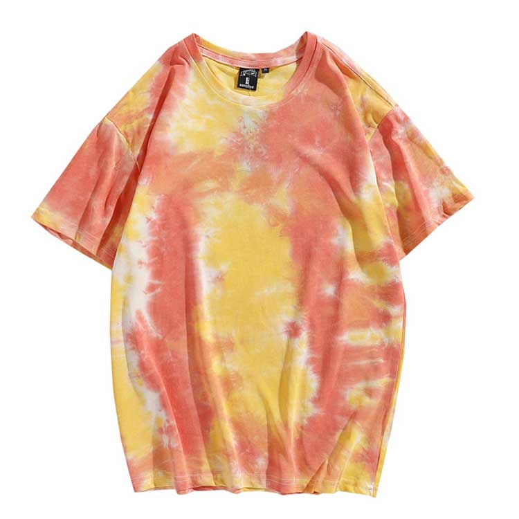 乐天商城 - タイダイ 染め 模様 カラフル Tシャツ Tシャツ 半袖 メンズ 春 夏絞り染め 模様 多色 展開 クルーネック スプラッシュ M-2XL