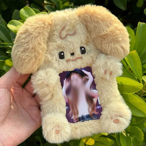 トレカ ケース ぬいぐるみ 犬 ゴールデンレトリバー アニマル 動物 韓国 ふわふわ 収納 推し活 チェキ ..