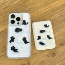 スマホ カードケース マグネット 貼り付け 薄型 おしゃれ magsafe 猫 ねこ 韓国 かわいい おしゃれ 雪 iPhone 背面収納 定期入れ パスケース