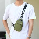 ユニセックス 男女兼用 クロスボディバッグ ショルダー 調整 アウトドア スポーツ ファッション クール ロゴ ジッパーポケット 撥水 耐摩擦 韓国 旅行 シンプル