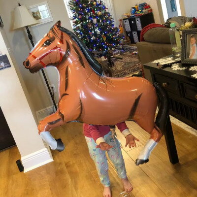 装飾品 馬 競馬 ホース バルーン 5個セット 動物 誕生日 月齢 出産 お店 周年 結婚式 祝い 装飾 おしゃ..