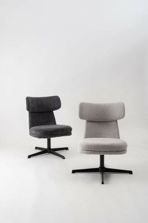 椅子 チェア おしゃれ グレー ダークグレー クッション シンプル 無地 インテリア 北欧 ポリエステル ..