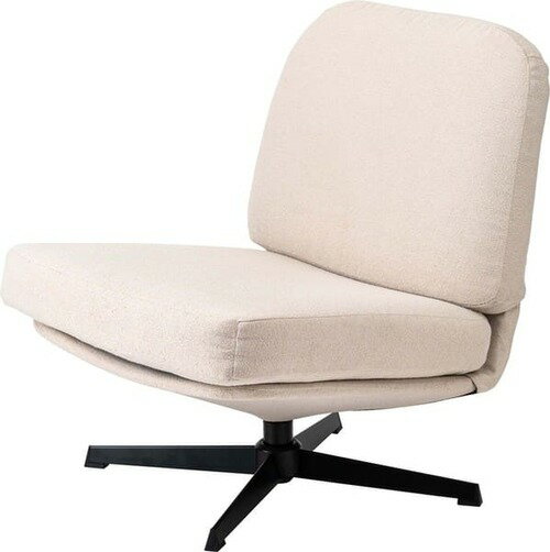 チェア 椅子 ラウンジチェア かわいい おしゃれ 低い クッション 一人掛け 北欧 ベージュ チャコールグレー グレージュ 背もたれ 低い 高さ75cm 幅64cm 座面38cm 耐荷重80kg 組立て アームレス キャスター無し ゆったり リビング