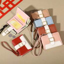 財布 マルチカード ウォレット パスポートホルダー 女性用 レザー ジッパー バックル 韓国版 全5色 ブラック ピンク 耐久性 クラシック コンパクト レトロ